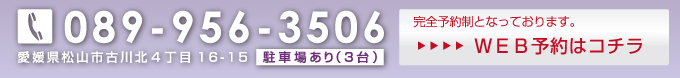 BodyPro 愛媛県松山市古川北四丁目16−1 事前にご予約が必要です。TEL.089-956-3506 WEB予約はコチラ